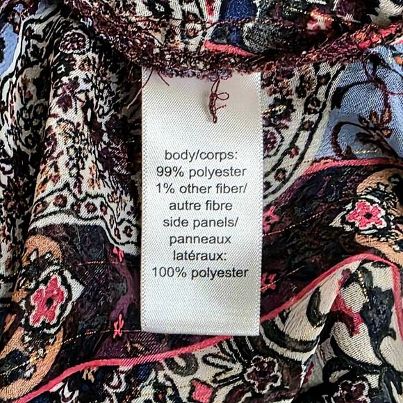 Maurices Multicolor Boho Patchwork Kimono S/M - Picture 6 of 8